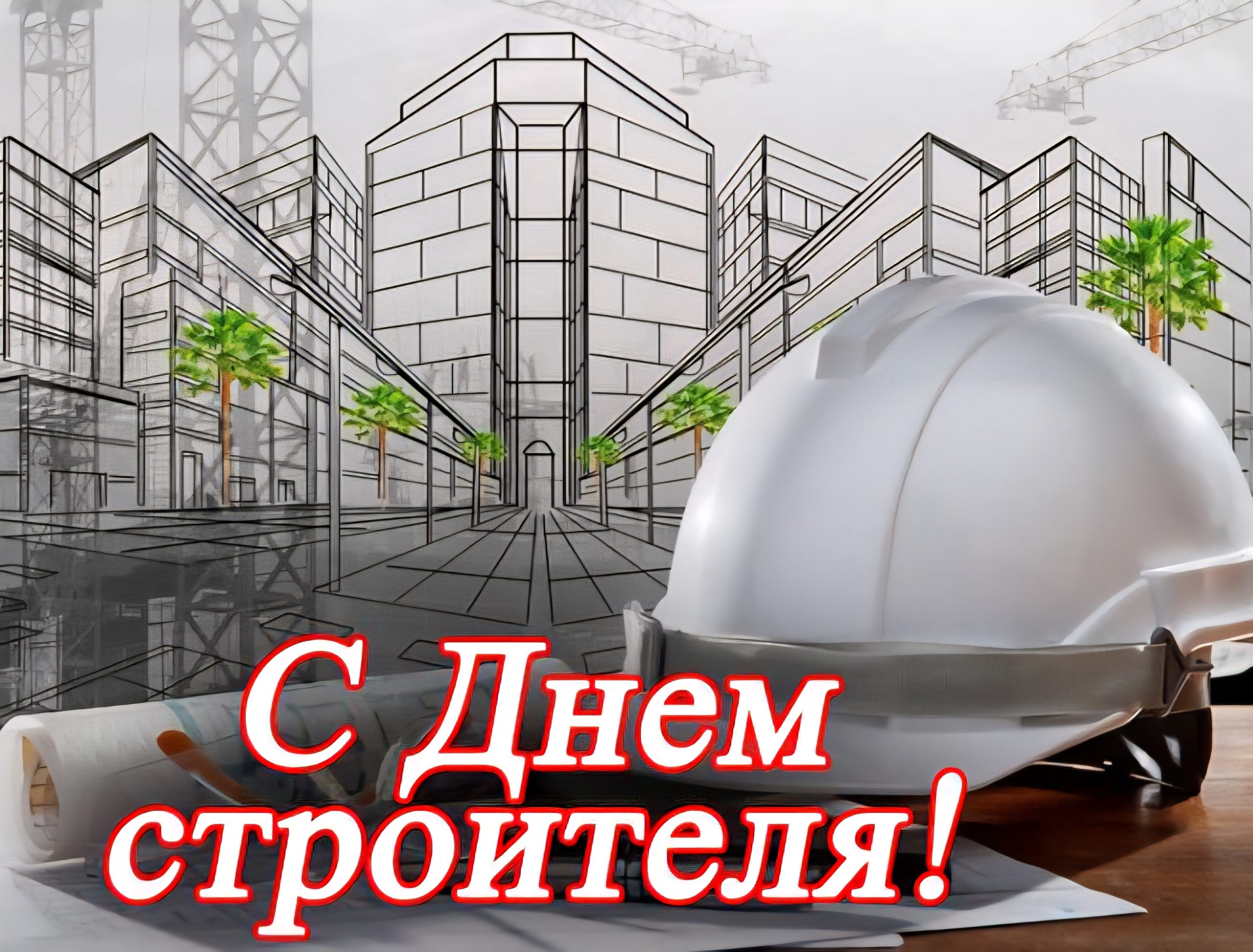 С Днём строителя!